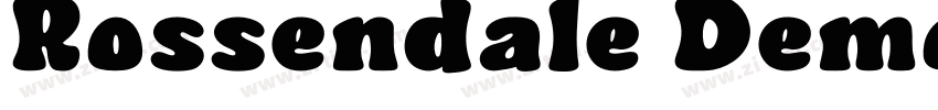 Rossendale Demo字体转换